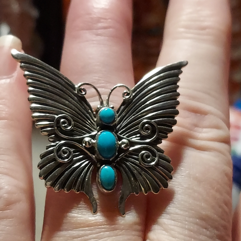 New Solid Sterling Silver & Sleeping Beauty Turqu… - image 7